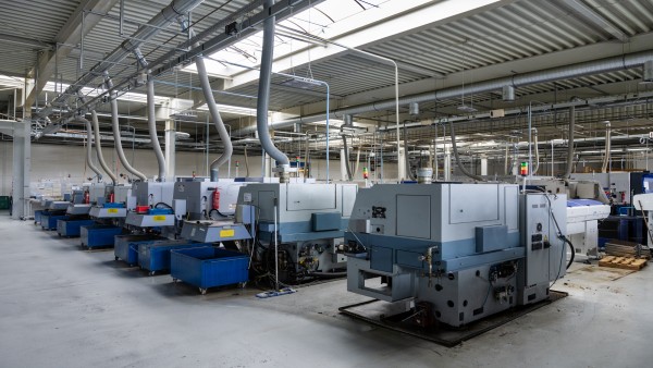 production hall at Stecher GmbH